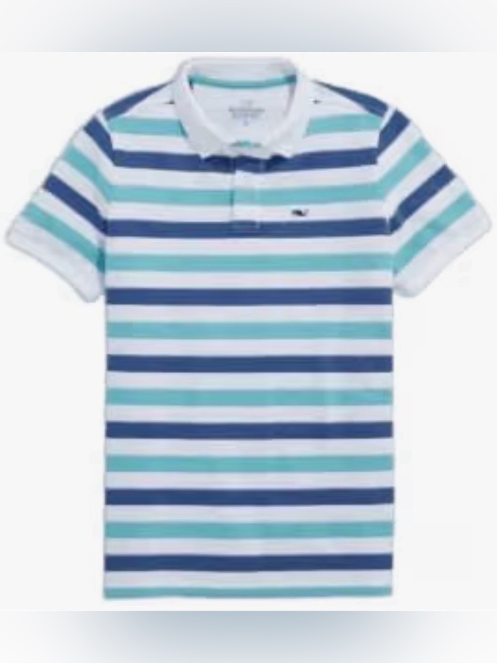 Vineyard Vines Big Boys Striped Polo Shirt , Medium, NWT